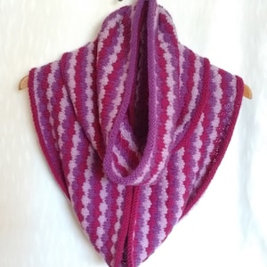 Cowl Knitting Pattern for cowls in two lengths, Ilena Textured Cowl PDF Knitting Pattern