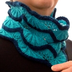 Knitting Pattern PDF Clarion Lace Cowl, instructions for knitting
