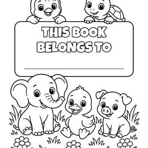 Critter Boot Camp Coloring Book for Kids 5-10, 50 Pages, Silly Zoo and Farm Animals in Training, Printable PDF image 7