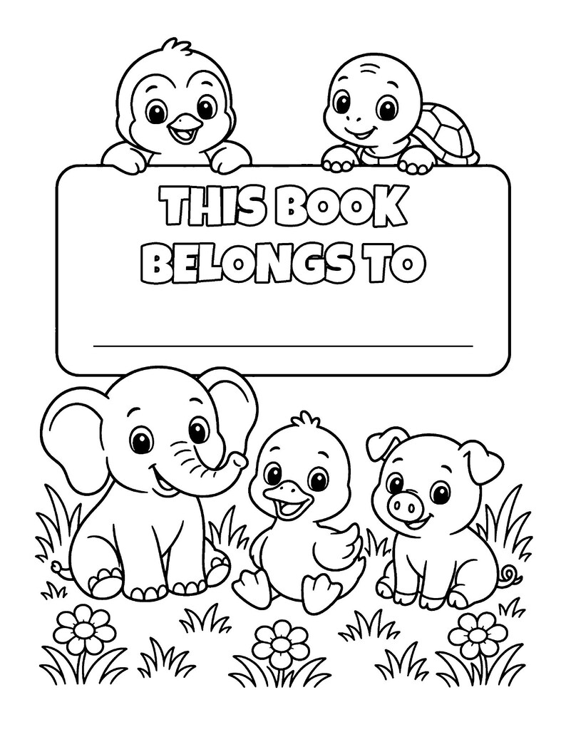 Critter Boot Camp Coloring Book for Kids 5-10, 50 Pages, Silly Zoo and Farm Animals in Training, Printable PDF image 7