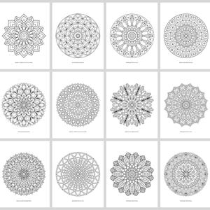 Mindful Mandalas Coloring Book for Adults: 50 Mandala Pages with Breathing Prompts, Floral, Geometric, Nature and Zen, Stress Relief PDF image 8