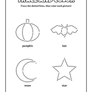 The Pumpkin Puzzle Club Halloween Activity Book for Kids 6-10, 50 Printable Pages, Coloring, Word Search, Mazes, Tracing PDF imagen 6