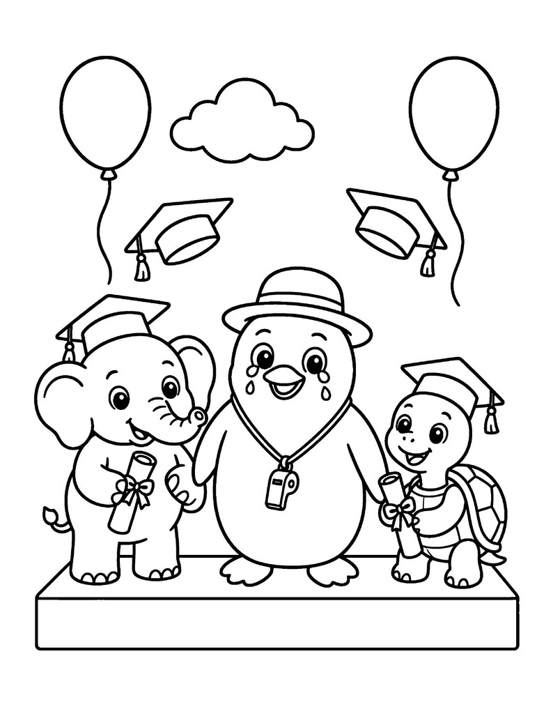 Critter Boot Camp Coloring Book for Kids 5-10, 50 Pages, Silly Zoo and Farm Animals in Training, Printable PDF image 6