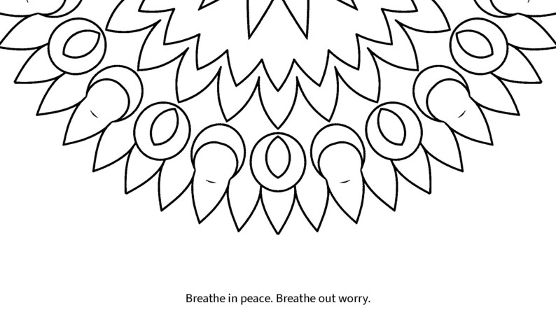 Mindful Mandalas Coloring Book for Adults: 50 Mandala Pages with Breathing Prompts, Floral, Geometric, Nature and Zen, Stress Relief PDF image 6