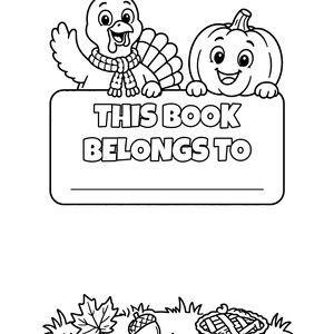 Diversión de Acción de Gracias: ¡Los pavos dan un festín! Un divertido libro para colorear de Acción de Gracias para niños de 6 a 10 años, 50 páginas imprimibles, descarga instantánea en PDF. imagen 9