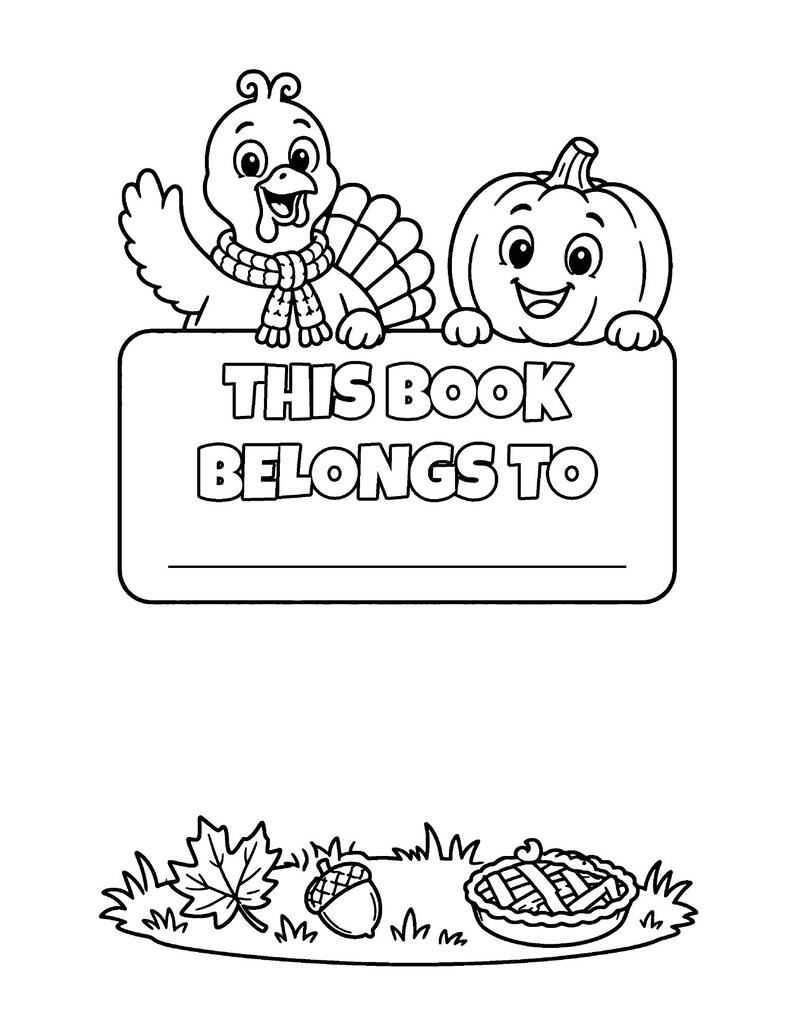 Diversión de Acción de Gracias: ¡Los pavos dan un festín! Un divertido libro para colorear de Acción de Gracias para niños de 6 a 10 años, 50 páginas imprimibles, descarga instantánea en PDF. imagen 9