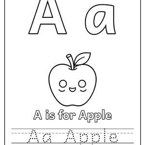 My First ABC & 123 Coloring Book for Ages 3-5, 50 Printable Pages, Alphabet and Number Tracing, Counting Worksheets, Preschool PDF imagen 2
