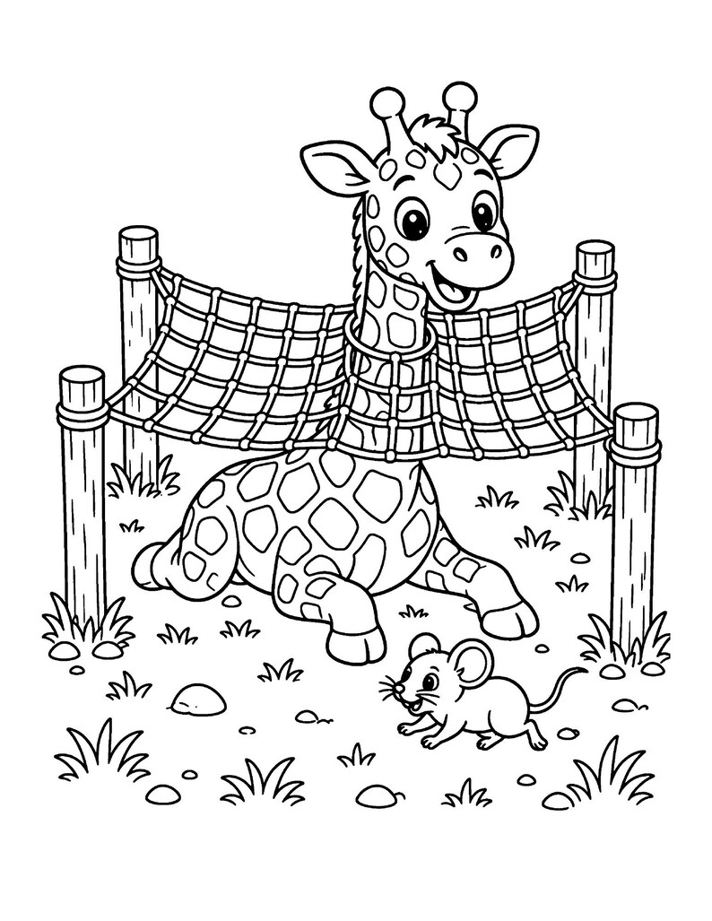 Critter Boot Camp Coloring Book for Kids 5-10, 50 Pages, Silly Zoo and Farm Animals in Training, Printable PDF image 3