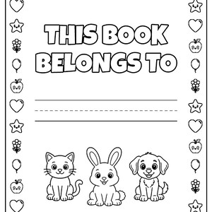 My First ABC & 123 Coloring Book for Ages 3-5, 50 Printable Pages, Alphabet and Number Tracing, Counting Worksheets, Preschool PDF imagen 5