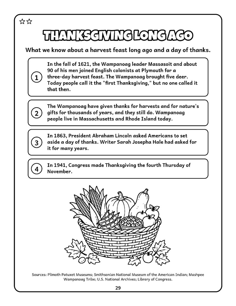 Pass the Giggles! Thanksgiving Activity Book for Kids 6-10, 50 Printable Pages, Coloring, Word Search, Mazes, Tracing, PDF image 8