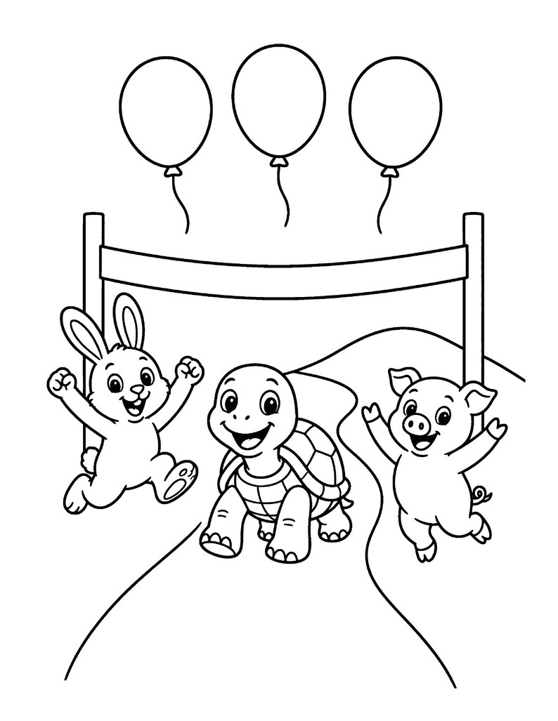 Critter Boot Camp Coloring Book for Kids 5-10, 50 Pages, Silly Zoo and Farm Animals in Training, Printable PDF image 5