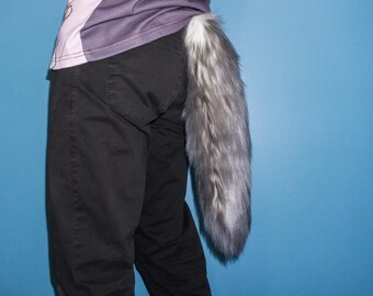 Gray Fox Tail Etsy - fox fur tail roblox