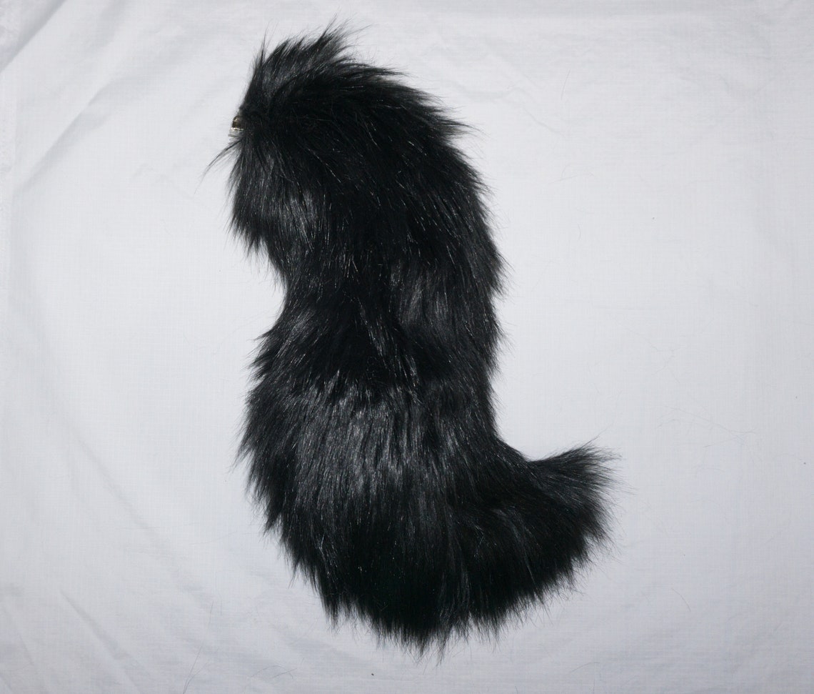 Black Wolf Animal Costume Tail Etsy