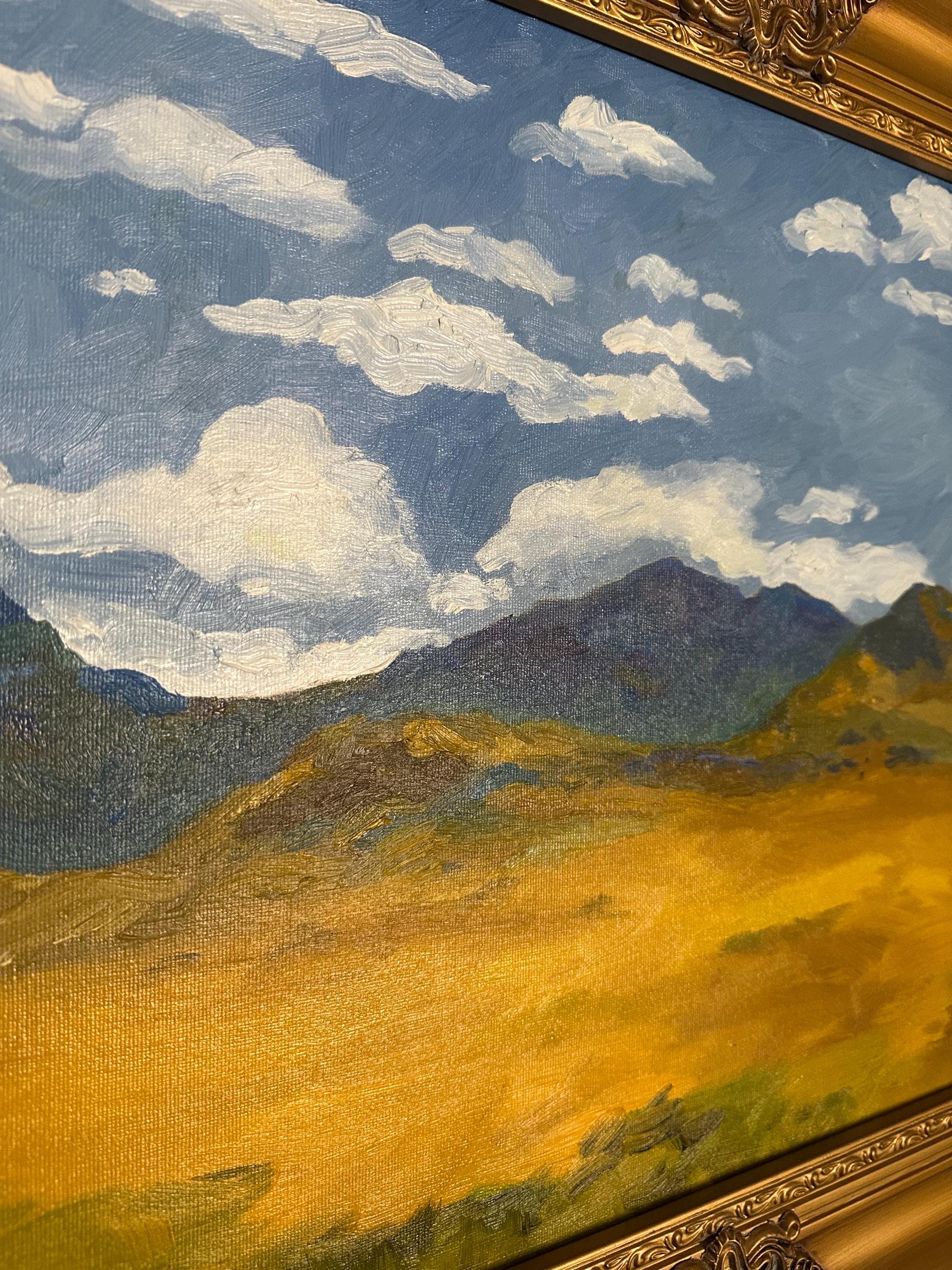 Original Western Landscape Oil Painting - 16x20 Impressionist Art