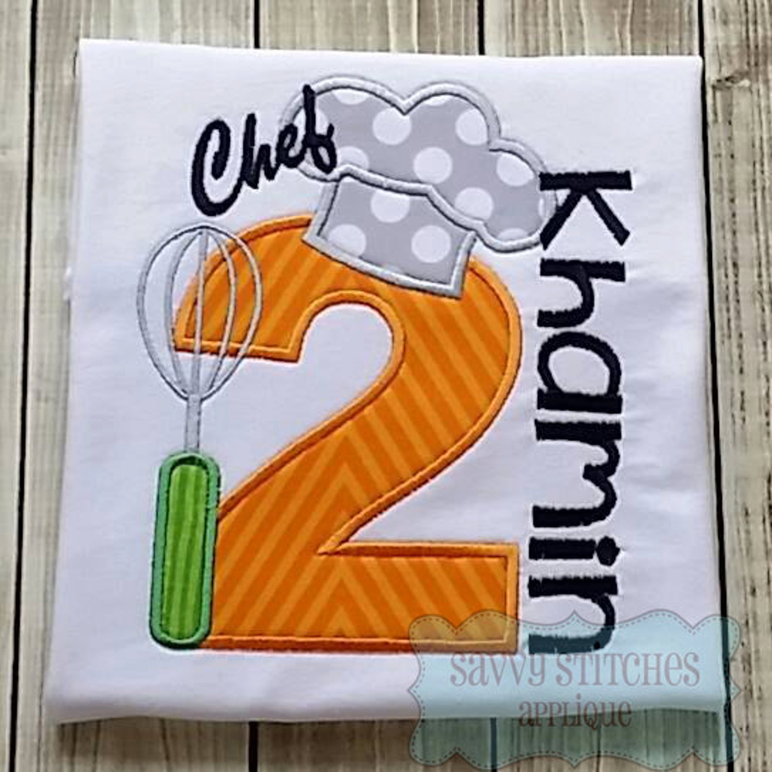 Chef Baking Numbers Machine Embroidery Applique Design - Etsy