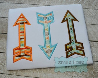 Arrow Trio Applique Embroidery Design