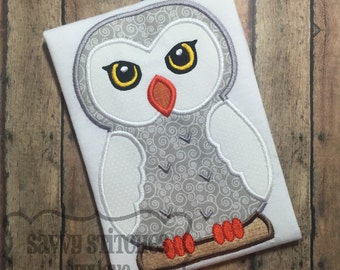 Magical Owl Machine Embroidery Applique Design