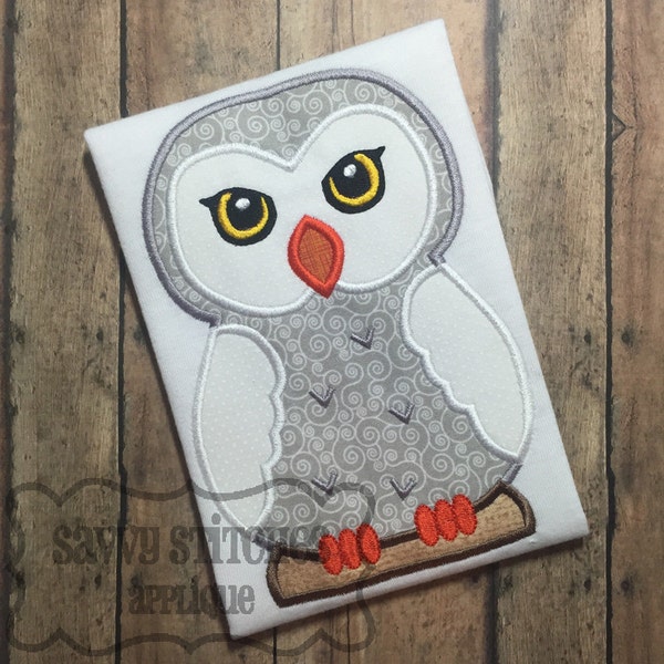 Magical Owl Machine Embroidery Applique Design