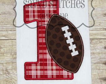 Football Number Set Machine Embroidery Applique Design