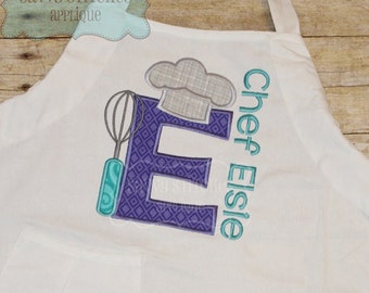 Chef Alphabet Embroidery Applique Design