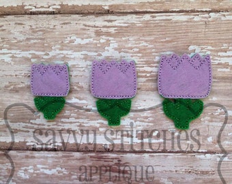 Chunky Tulip Feltie Machine Embroidery Design