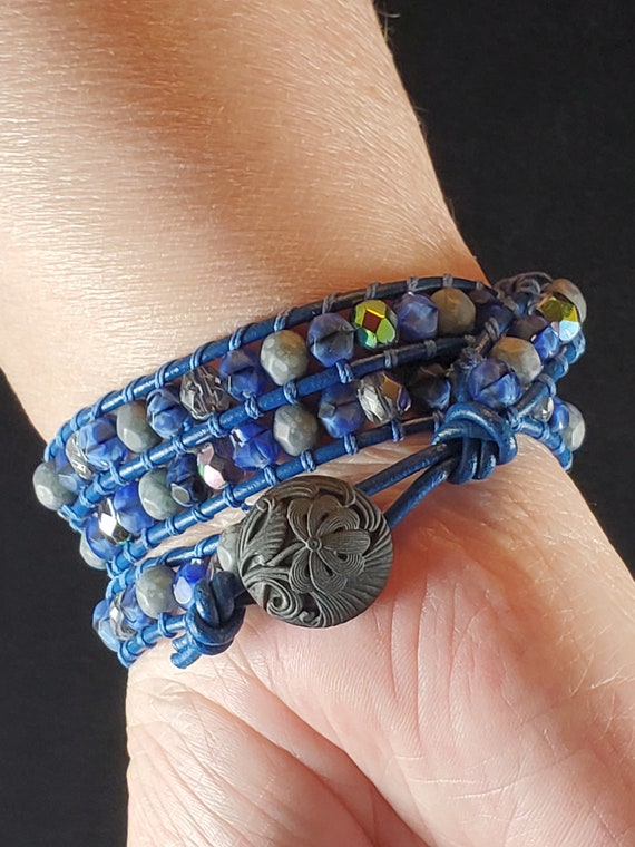 Blue wrap deals bracelet
