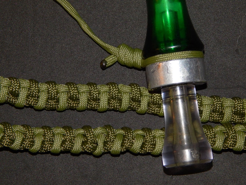 Duck Hunting Lanyard Deer Antler Base Green Paracord Etsy
