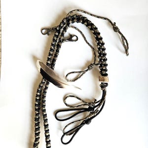 Duck Call-jachtkoord: accent hertengewei, 6 oproeplussen, accessoireclips