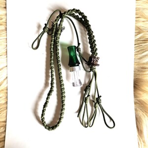 Duck Call-jachtkoord: accent hertengewei, 6 oproeplussen, accessoireclips