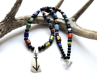 Bison tooth necklaces