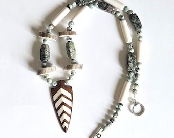 Antler accented necklace