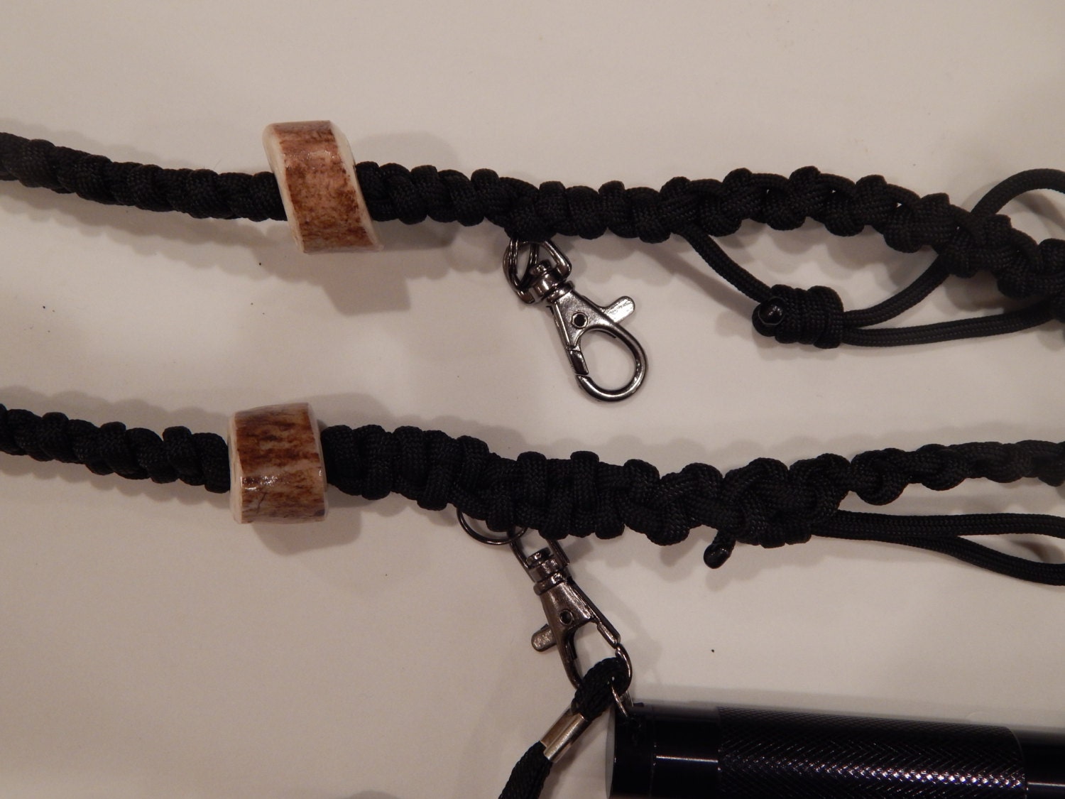 Duck Call Hunting 3 Piece Deer Antler Black Paracord Lanyard Etsy