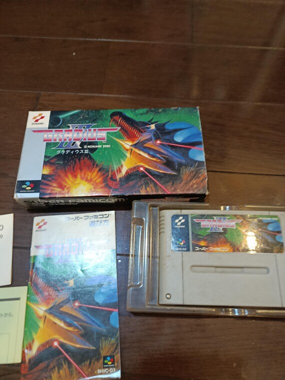 Gradius III 3 Super Famicom SNES CIB Boxed Nintendo Konami Shooter Japan Import
