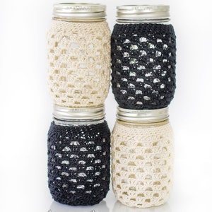 Crochet Pattern Cozy Pint Size Mason Jar Cover CROCHET PATTERN PDF Instant Download