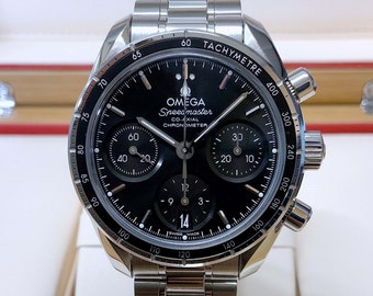OMEGA  Speedmaster Chronograph Automatic Black Dial Men's Watch Item No. 324.30.38.50.01.001-PREOWNED