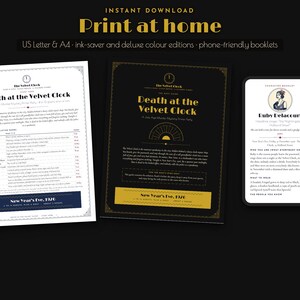 1920s Murder Mystery Party Game, Printable Speakeasy Dinner Party Kit for 4 to 12 Players image 9