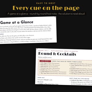 1920s Murder Mystery Party Game, Printable Speakeasy Dinner Party Kit for 4 to 12 Players image 5