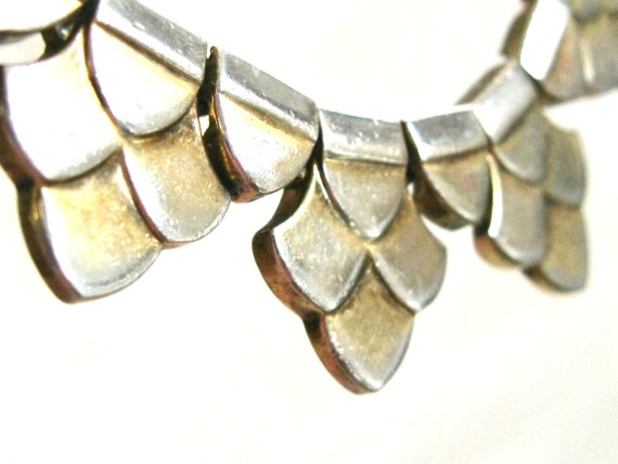 Trifari Dragon Scale Necklace - Articulated - Cho… - image 7