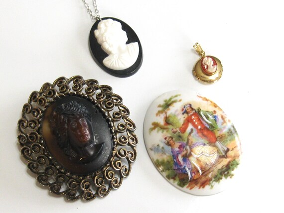 HOPELESS ROMANTIC  - Vintage Mixed Cameo Jewelry … - image 3