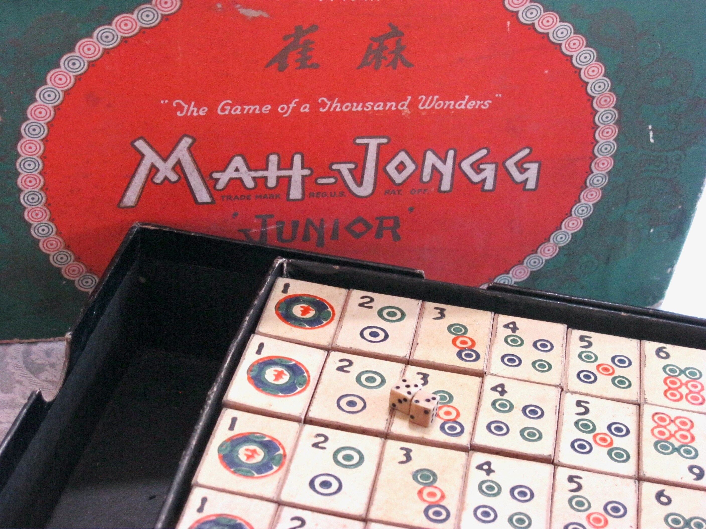 Everyday Objects mahjong set in a Tiffany Blue® leather box