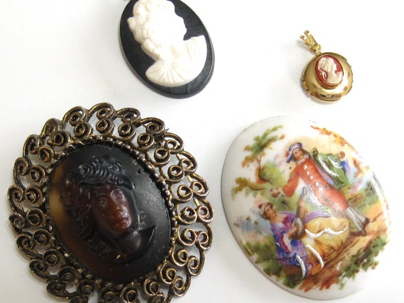 HOPELESS ROMANTIC  - Vintage Mixed Cameo Jewelry … - image 4