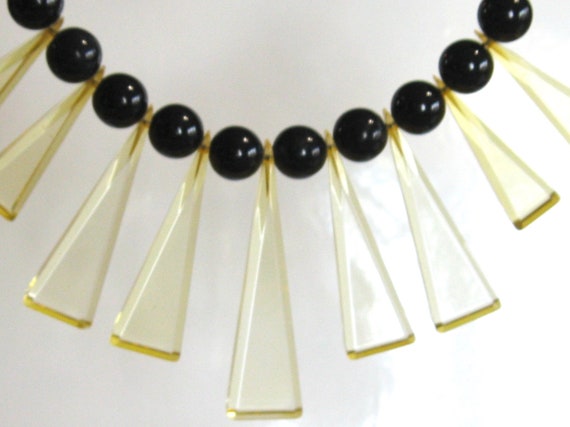 Vintage Fiocchi Art Deco Bakelite Necklace - Cleo… - image 6