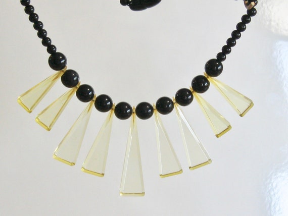 Vintage Fiocchi Art Deco Bakelite Necklace - Cleo… - image 8