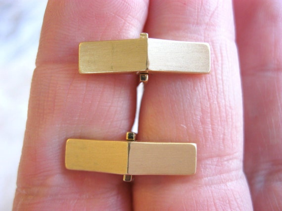 Classy Vintage Mid Century Modern Solid 14k Gold … - image 10