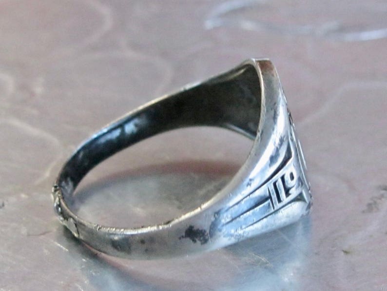 1935 Antique / Vintage BHS High School Art Deco Sterling Etsy