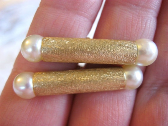 Classy Vintage Mid Century Modern Solid 14k Gold … - image 3