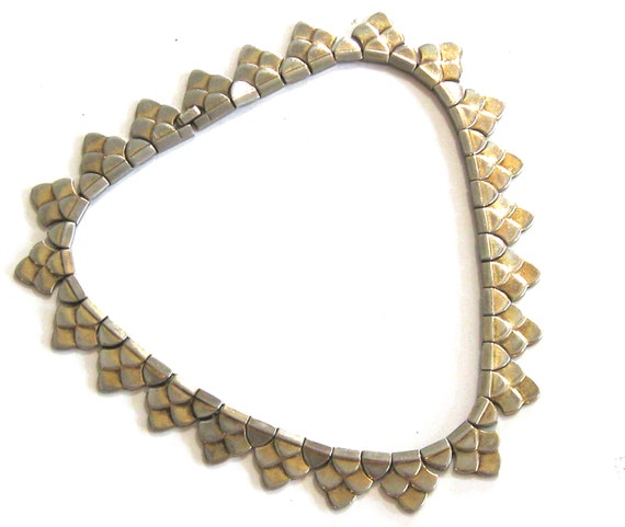 Trifari Dragon Scale Necklace - Articulated - Cho… - image 2