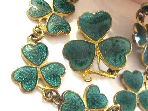 Sentimental Victorian Mizpah Jewelry Set - Bracel… - image 1
