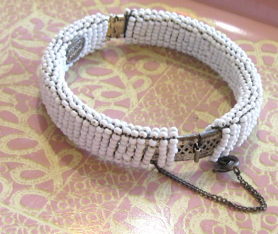 Miriam Haskell Hinged Filigree Bangle Bracelet - … - image 5