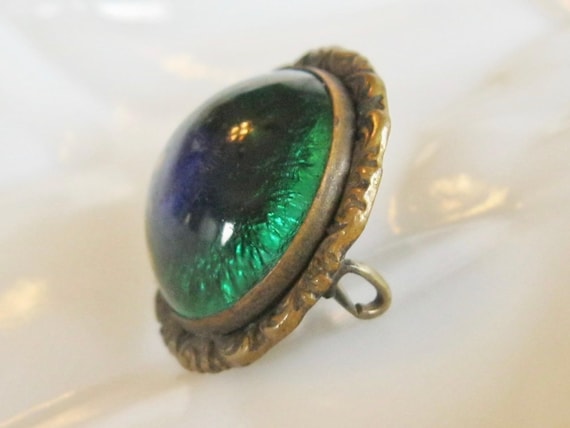 Antique 1800's early Fishel Nessler Peacock Eye G… - image 4